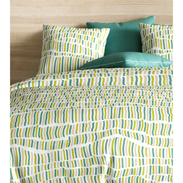 Parure housse de couette Coton 57fils FLAVA GREEN Vert