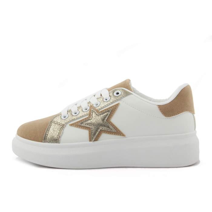 Sneakers Donna colore Beige