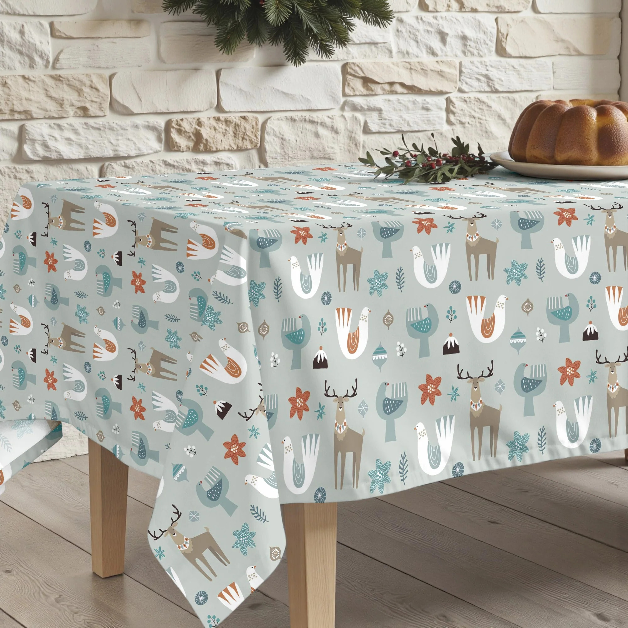 Nappe en résine Anti-tâches Merry Christmas 56