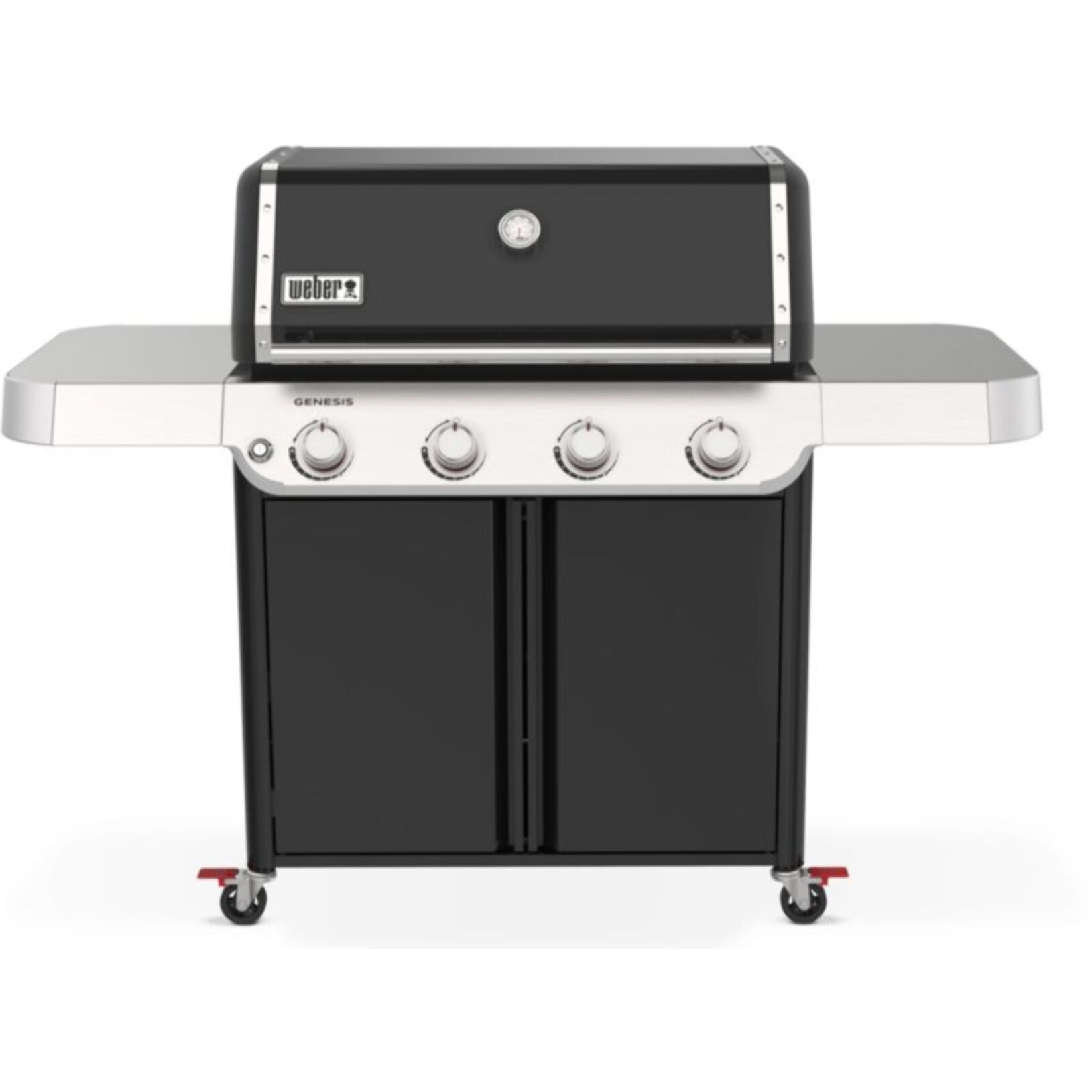 Barbecue gaz WEBER Genesis E-415 black 4 brûleurs sur chariot, 86x48 cm