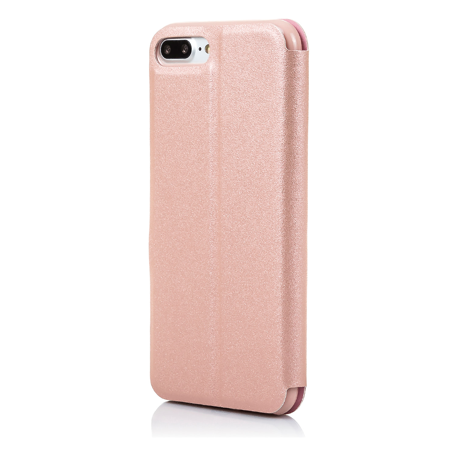 DAM CUSTODIA A LIBRO CON CHIUSURA MAGNETICA A FINESTRA Iphone 7 Plus/ Iphone 8 Plus 7x1x14 Cm. Colore: oro rosa