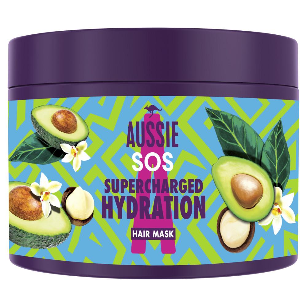 6 Masques Cheveux Supercharged Hydratation 450ml - Aussie