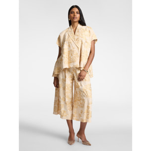 Elena Mirò - Caban jacquard laminato - Beige
