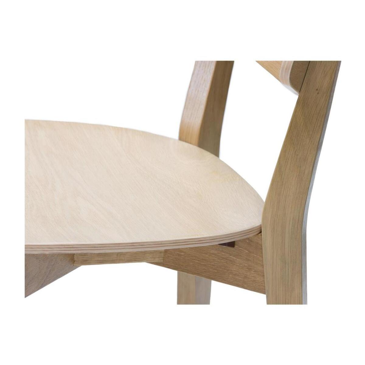 Chaises vintage en bois clair chêne (lot de 2) AVEA