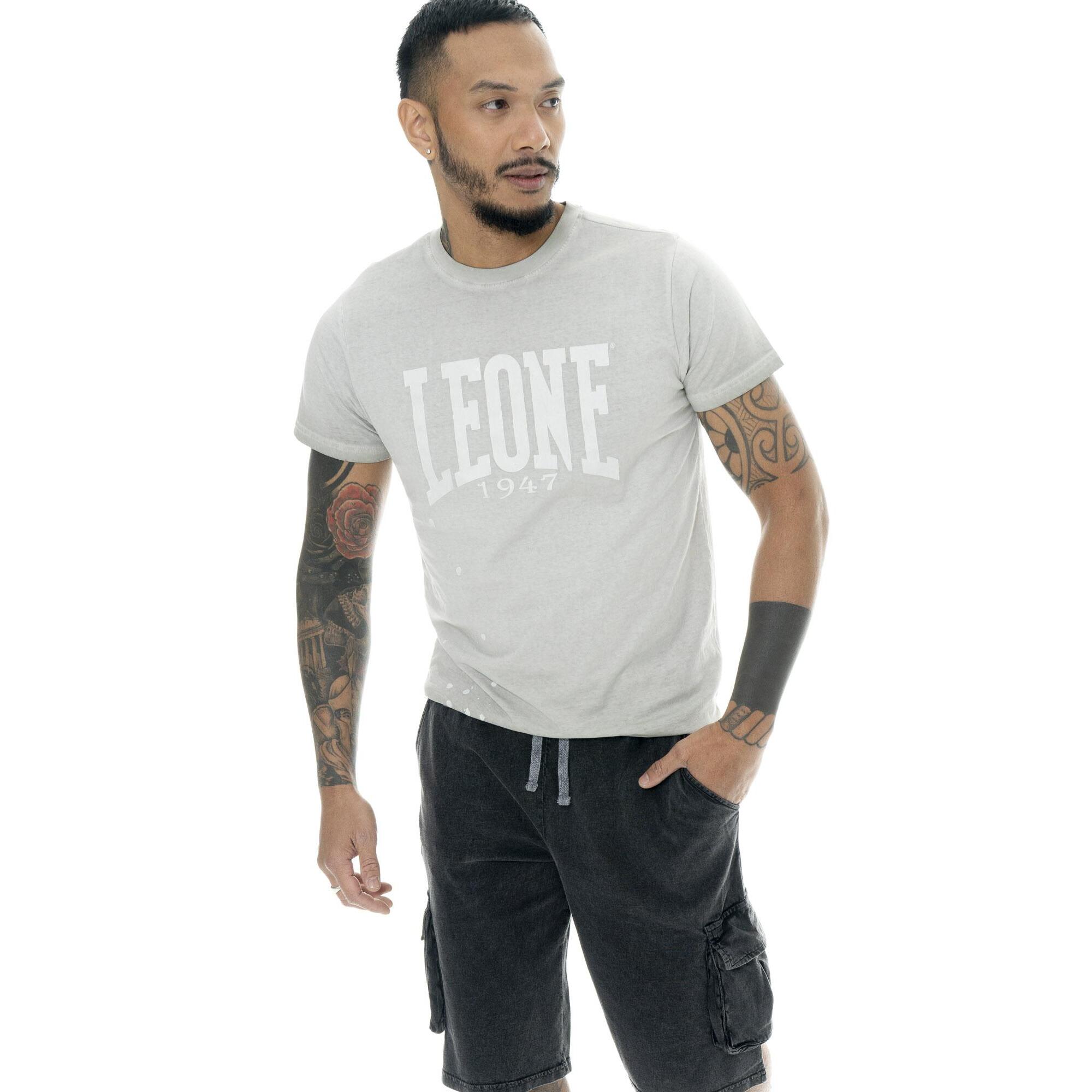 Bermuda cargo da uomo in tessuto lavato Leone Old Wash