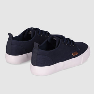 Deportivos de Tejido - Marino - Tacón: Bajo