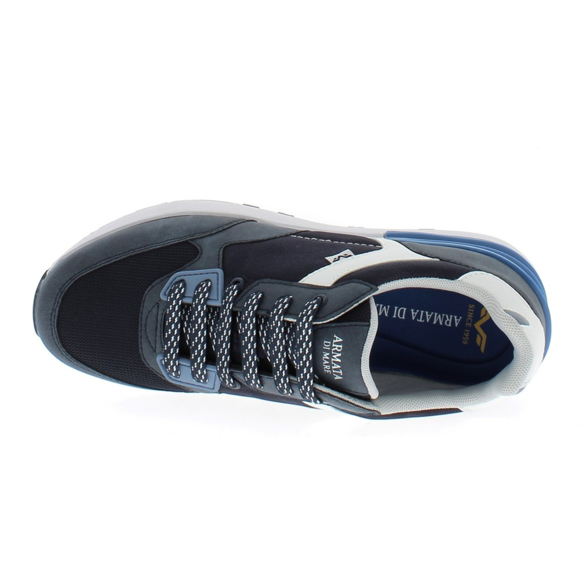 Armata di Mare Scarpe Uomo Sneakers Casual Stringate con Soletta Rimovibile in Memory Foam AMU S25D731 Navy
