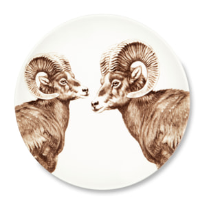 Set 3 Piatti Excelsa – Faune & Flore, Ceramica Multicolore