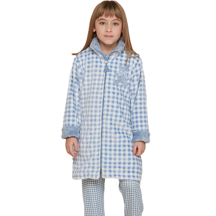 Vestaglia bambina coral orso vichy Noidinotte