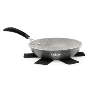 Poêle 24 cm Excelsa – Forn-Ok, Aluminium Gris