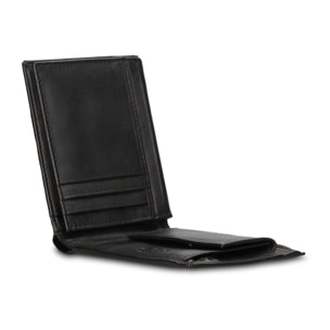 Portafoglio uomo in vera pelle - Modello Idris Ultra - Casual - 12.5 x 9.0 x 2.0 cm