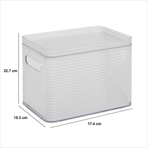 Boîte de rangement "Plastor" gris 4,5L