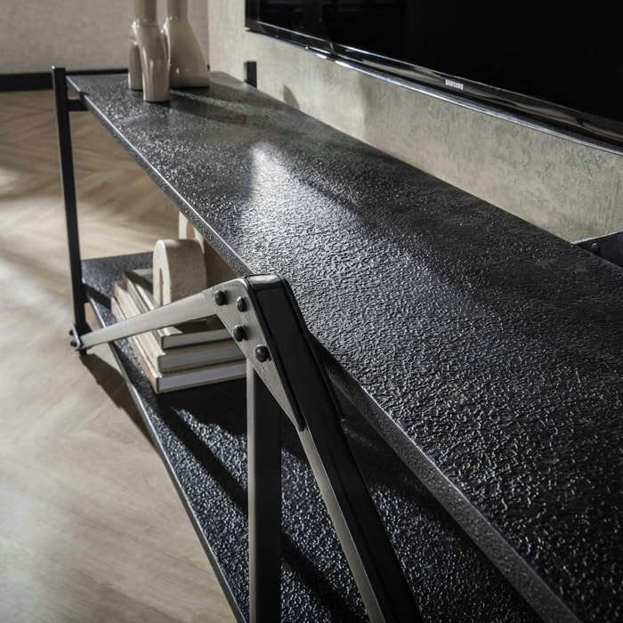 Banc tv moderne 2 niveaux 220 cm RALF