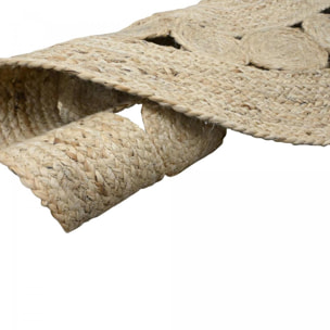 Tapis rond NIJA , tapis jute artisanal