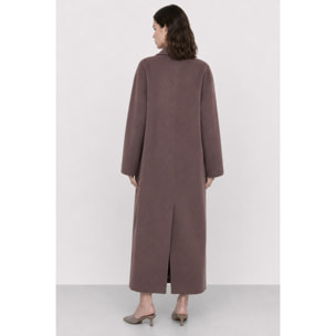 Kocca - Cappotto lungo da donna in lana con collo a revers Donna