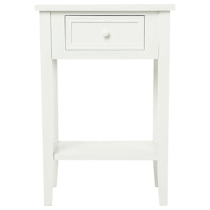 Table de chevet "Charme" blanche