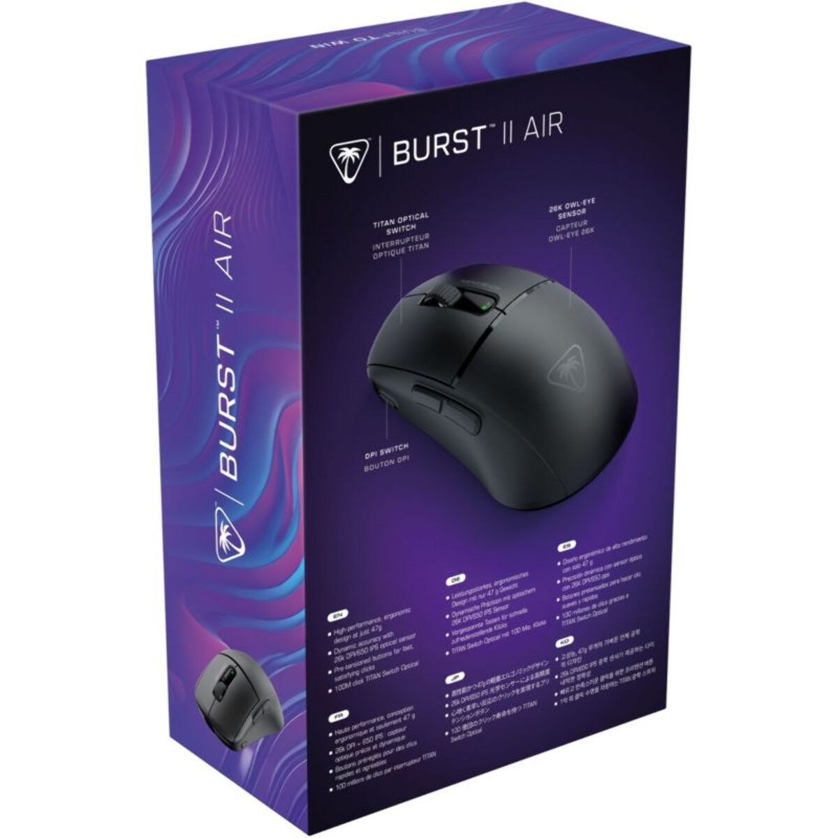 Souris Gamer Sans Fil TURTLE BEACH Burst II Air Noir