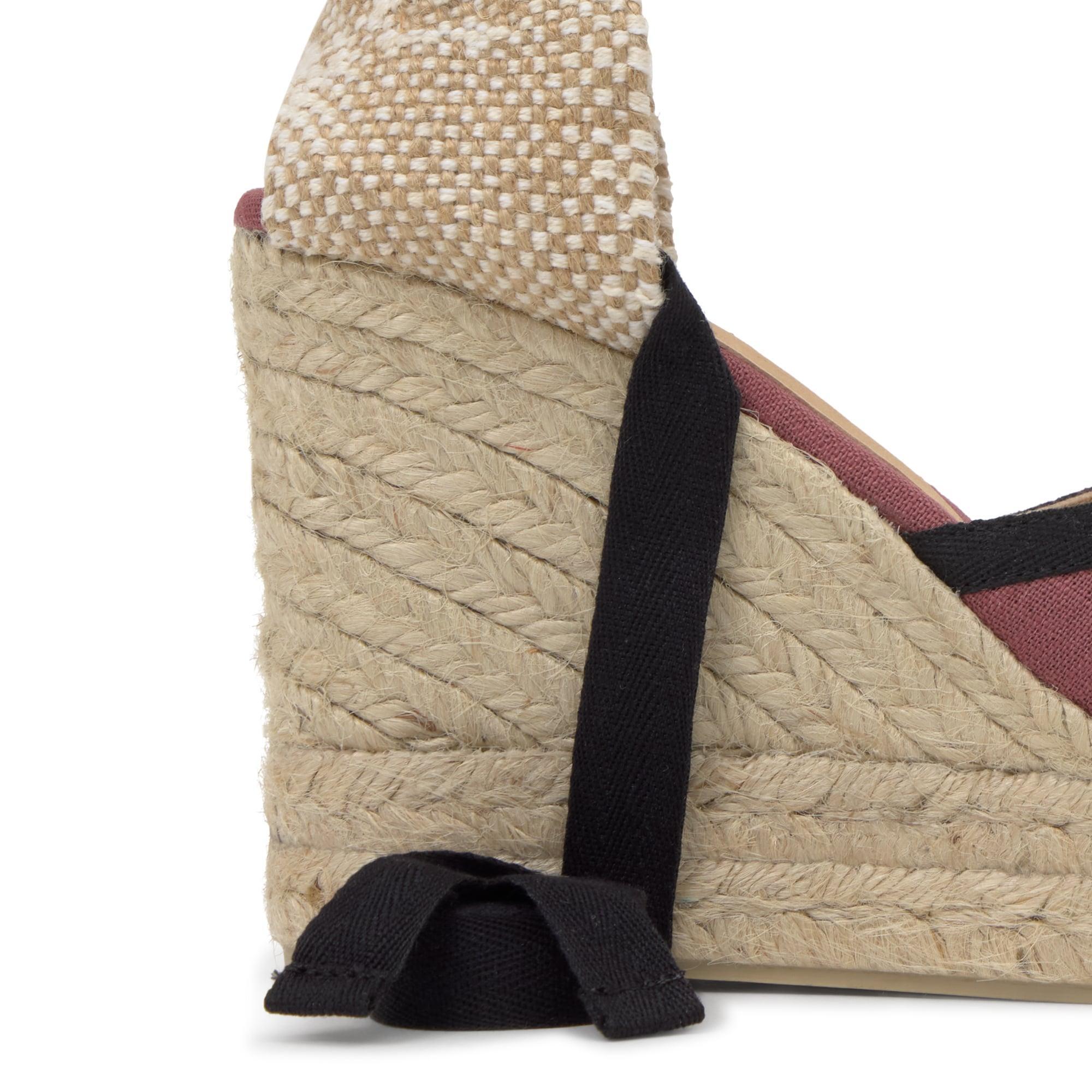 Alpargata Carmen cuña de yute 11cm doble plataforma