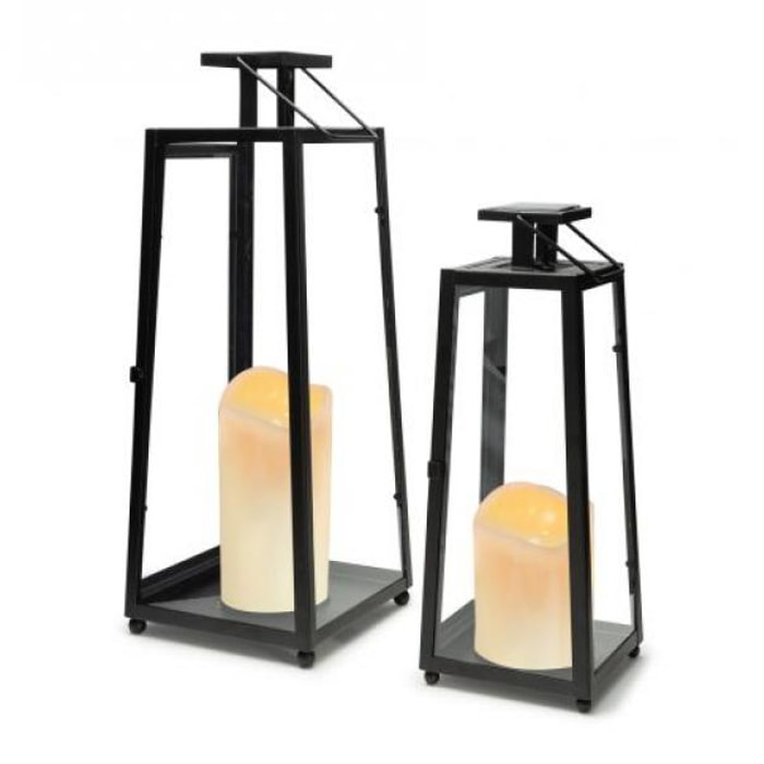 Lanternes solaires Pyramide - lot de 2