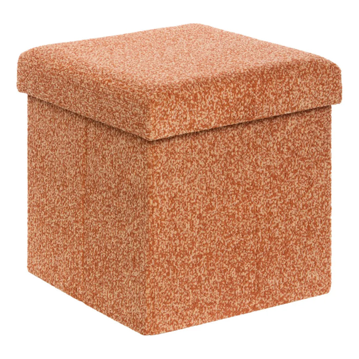 Pouf Coffre Pliable Oxia 38x38cm Ambre