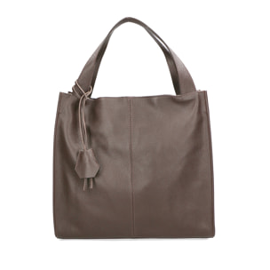 Borsa a spalla da donna - Modello Aelia - Vera pelle - 40.0 x 36.0 x 12.0 cm