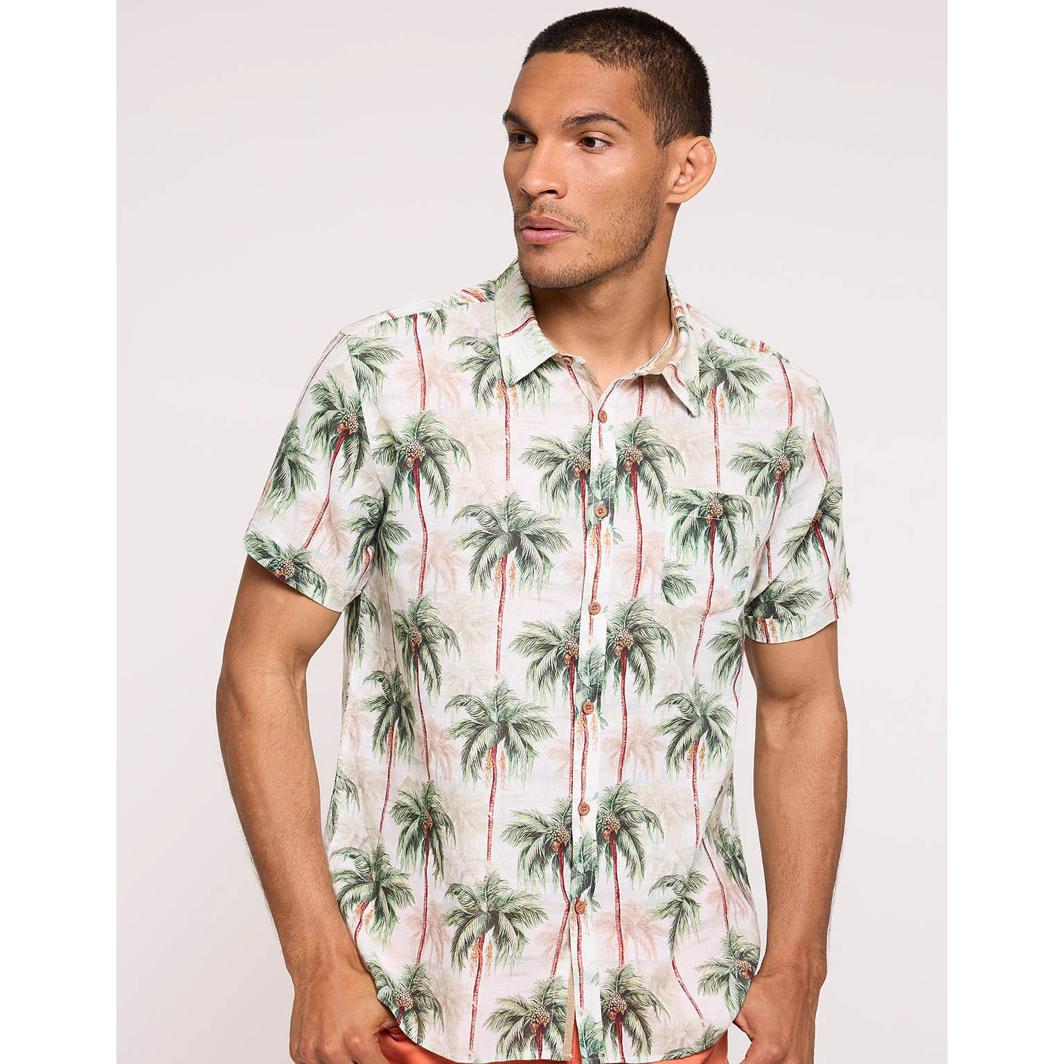 Camisa Manga Corta Blanco - Vegaspalm