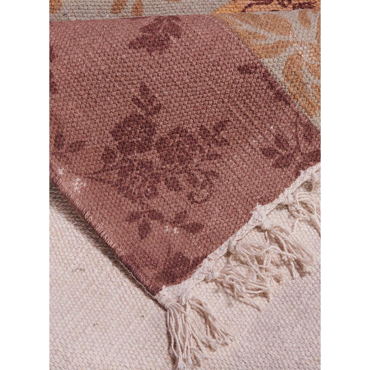 Tapis artisanal  Kilim sans velours DOBO motif ethnique