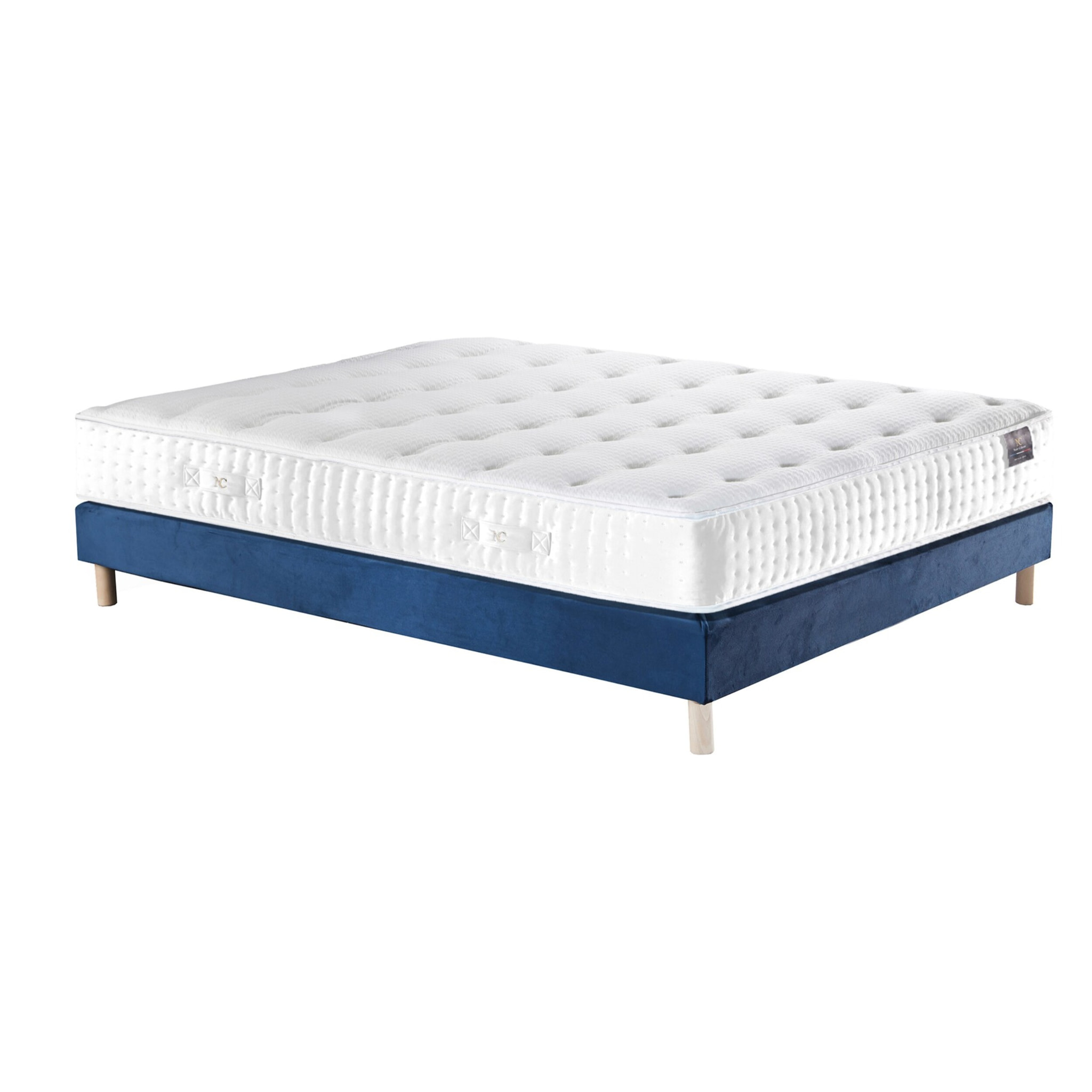 Ensemble matelas ressorts, NOVA, mémoire de forme + sommier 11 cm