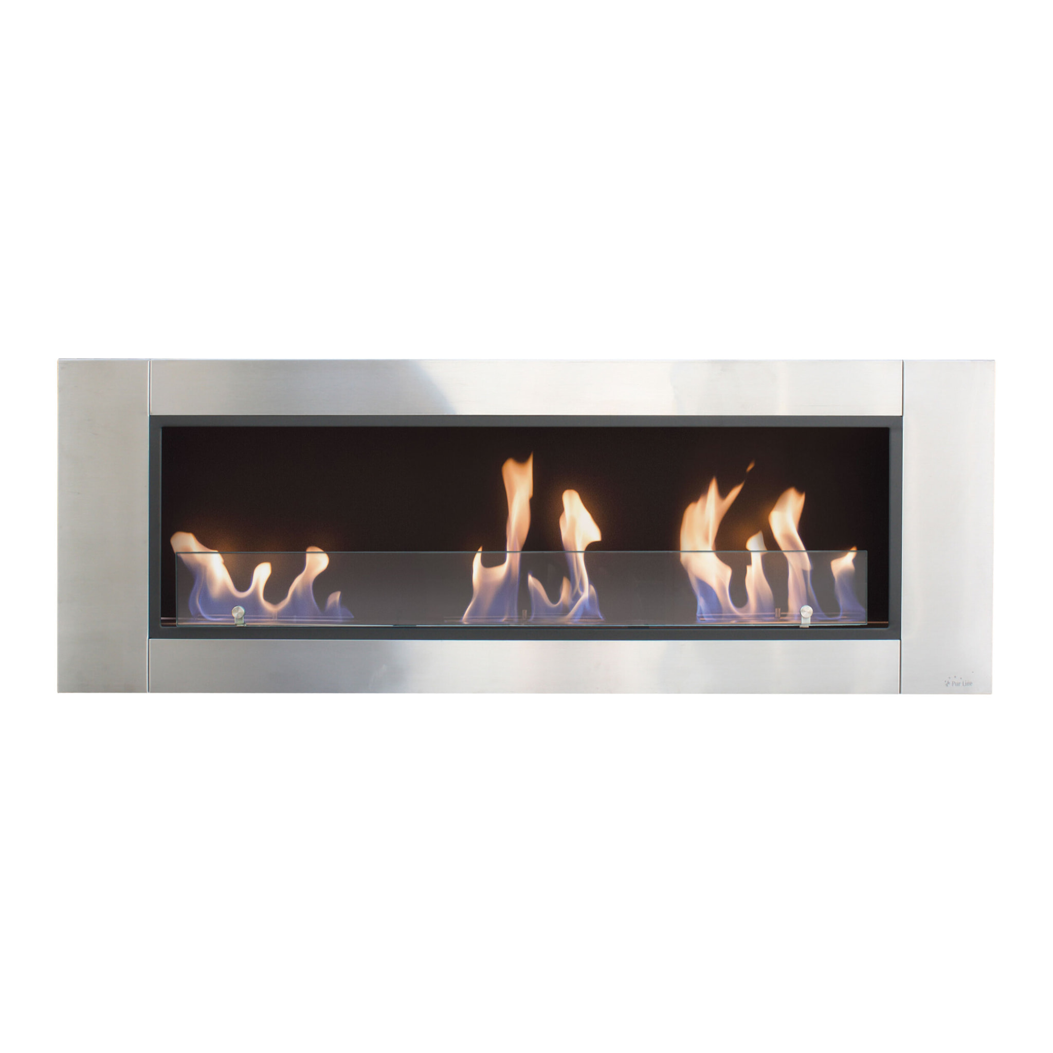 Chimenea de etanol de grandes dimensiones y 3 quemadores HECATE PURLINE