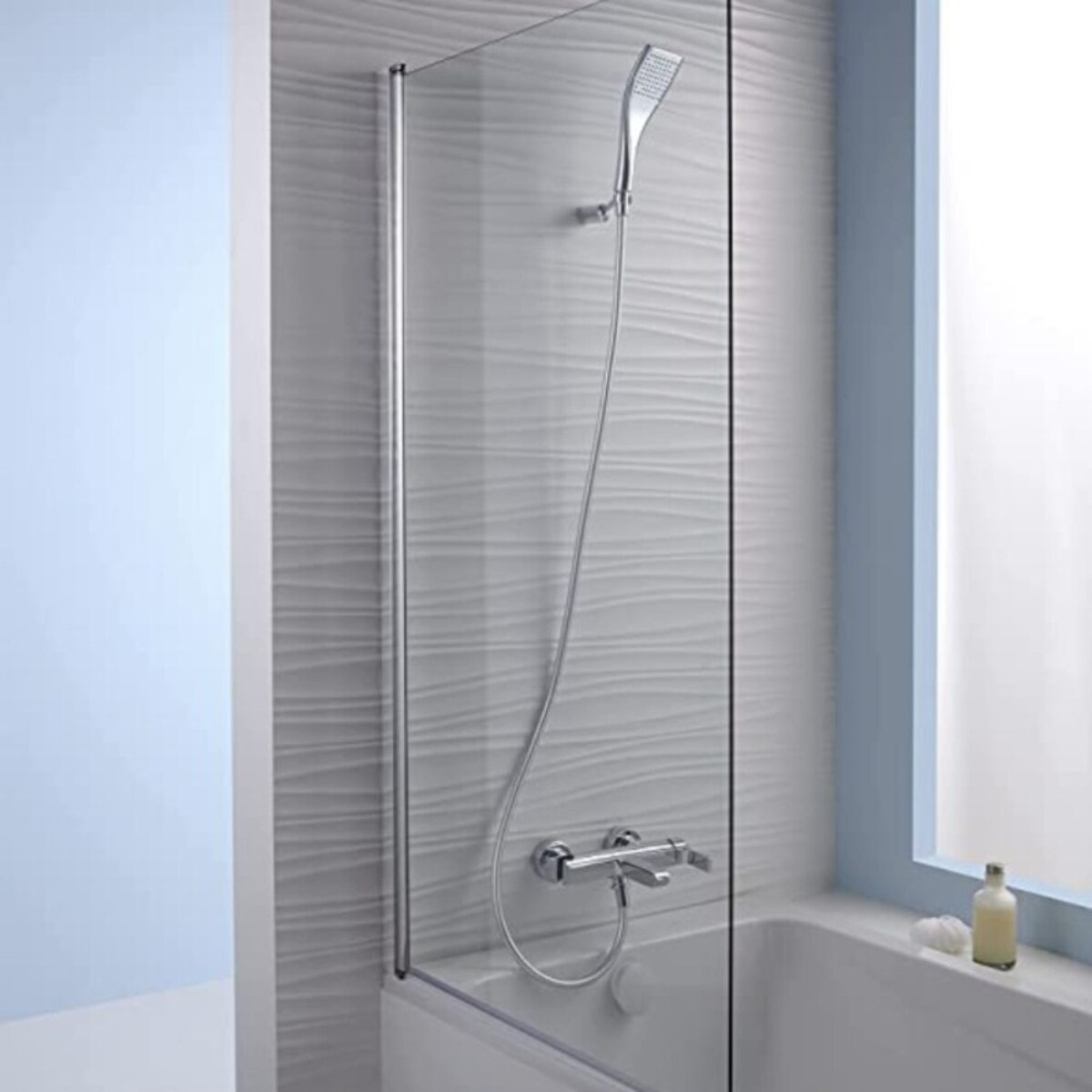 Baignoire bain douche JACOB DELAFON Struktura + pare bain + étagère