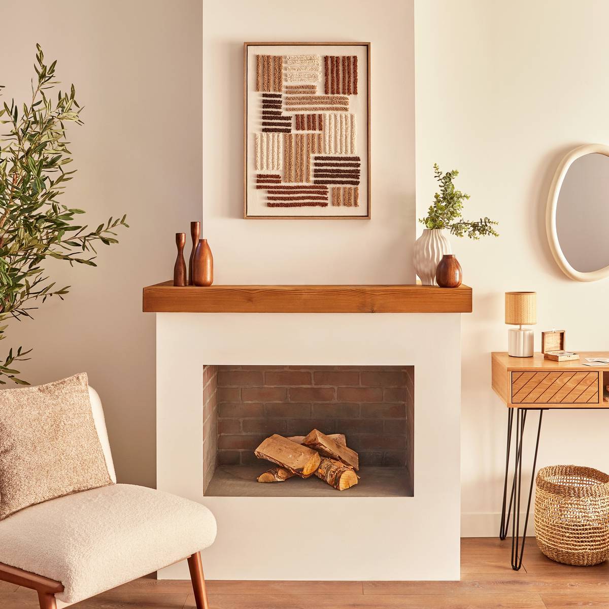 Toile 3D Emir marron 50x70cm