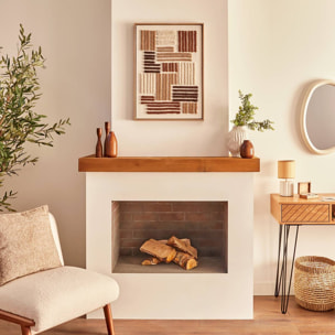 Toile 3D Emir marron 50x70cm