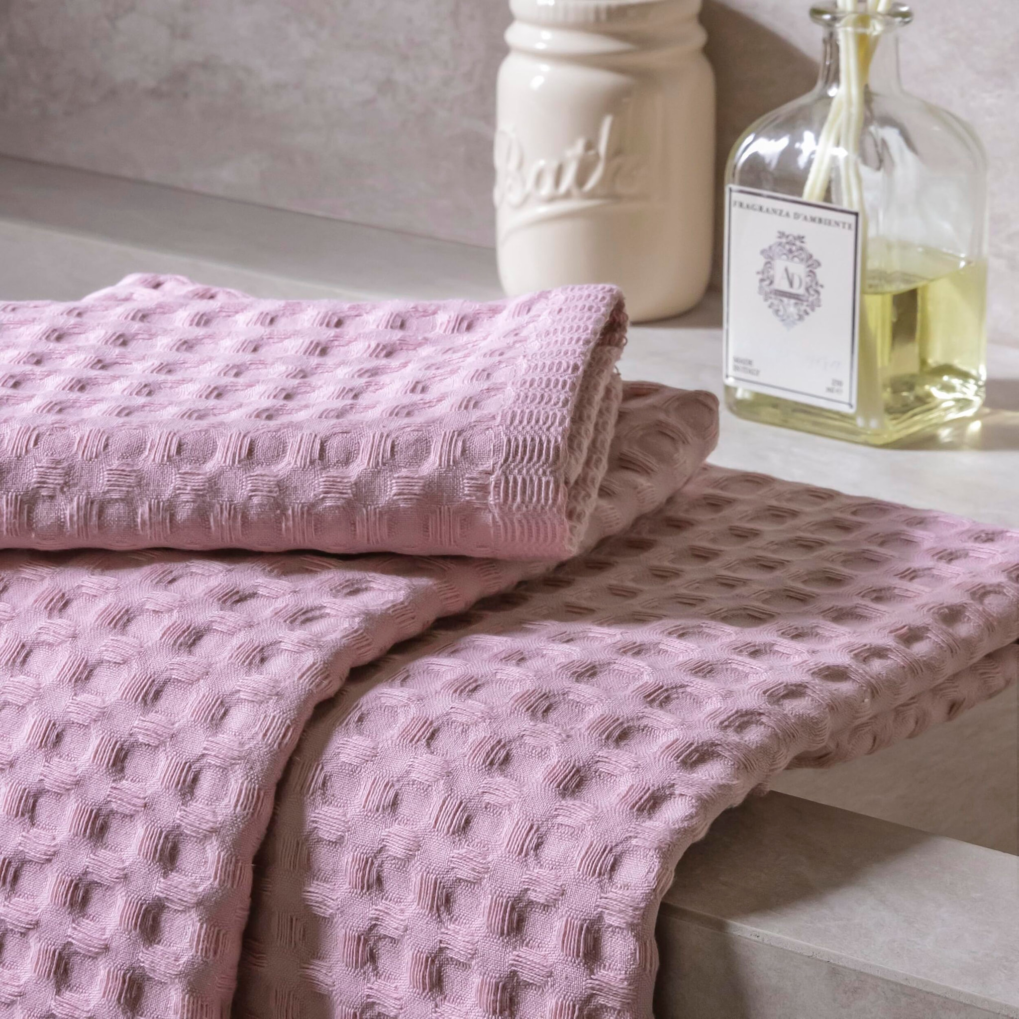 Telo doccia in cotone - ROSA