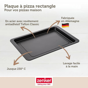 Plaque à pizza rectangulaire 42 x 29 cm Zenker Spécial Countries