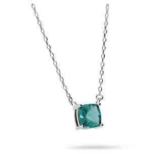 Collana in Argento 925 con Ciondolo in Pietra Prisma Gem Viola