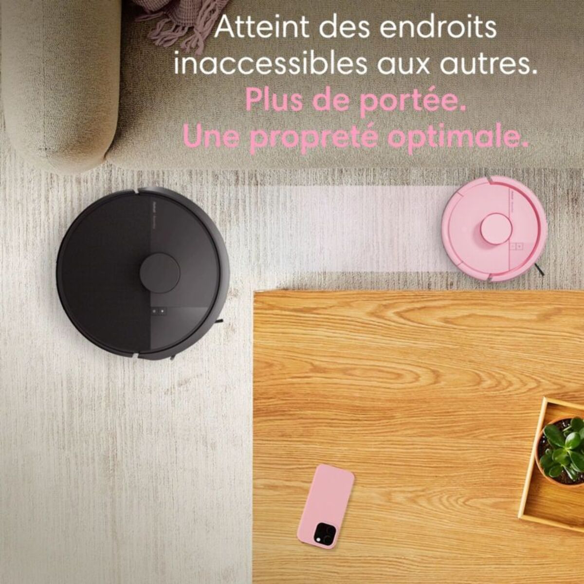 Robot Aspirateur Laveur IROBOT Roomba Mini Rose F155640