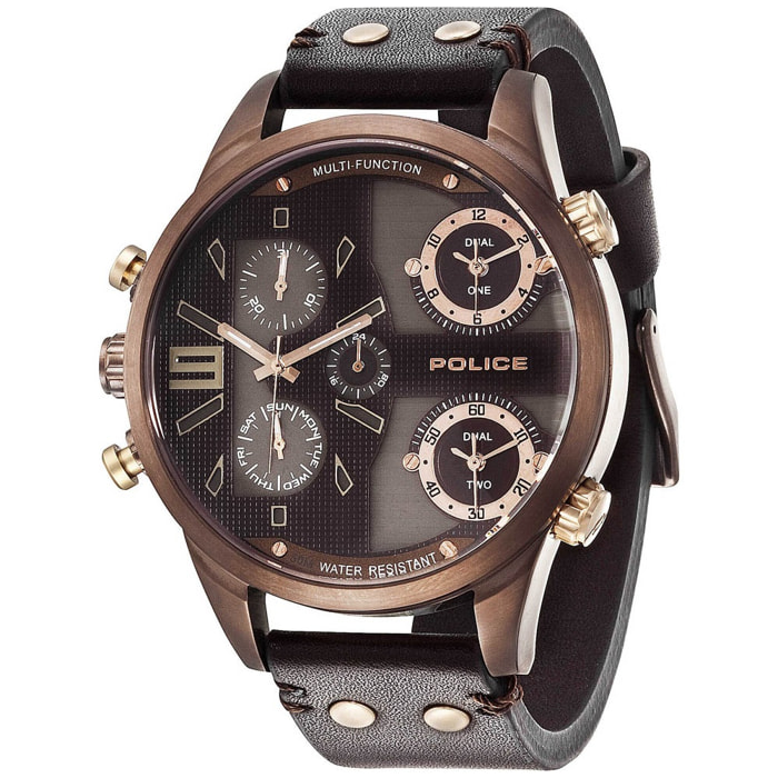 Reloj Police R1451240003 Hombre Analogico Cuarzo con Correa de Piel