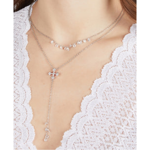 Collana U.S. Polo Assn. In metallo rodiato