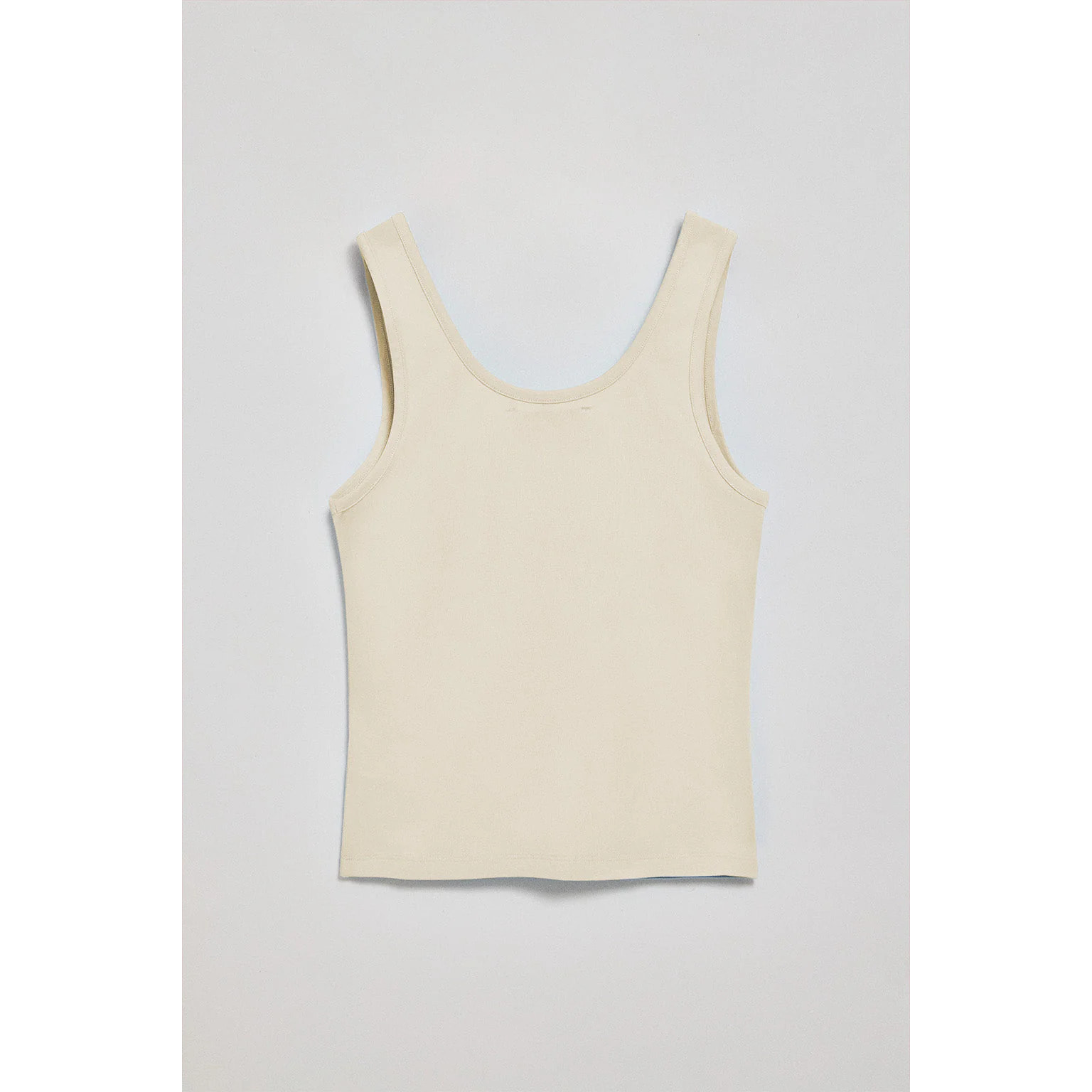 Camiseta color crudo de tirantes con bordado Rigby Go