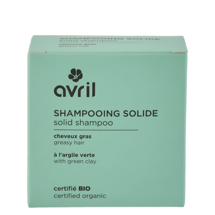 Shampooing solide Cheveux gras - Shampooing Solide Purifiant Cheveux Gras 60g - Certifié Bio