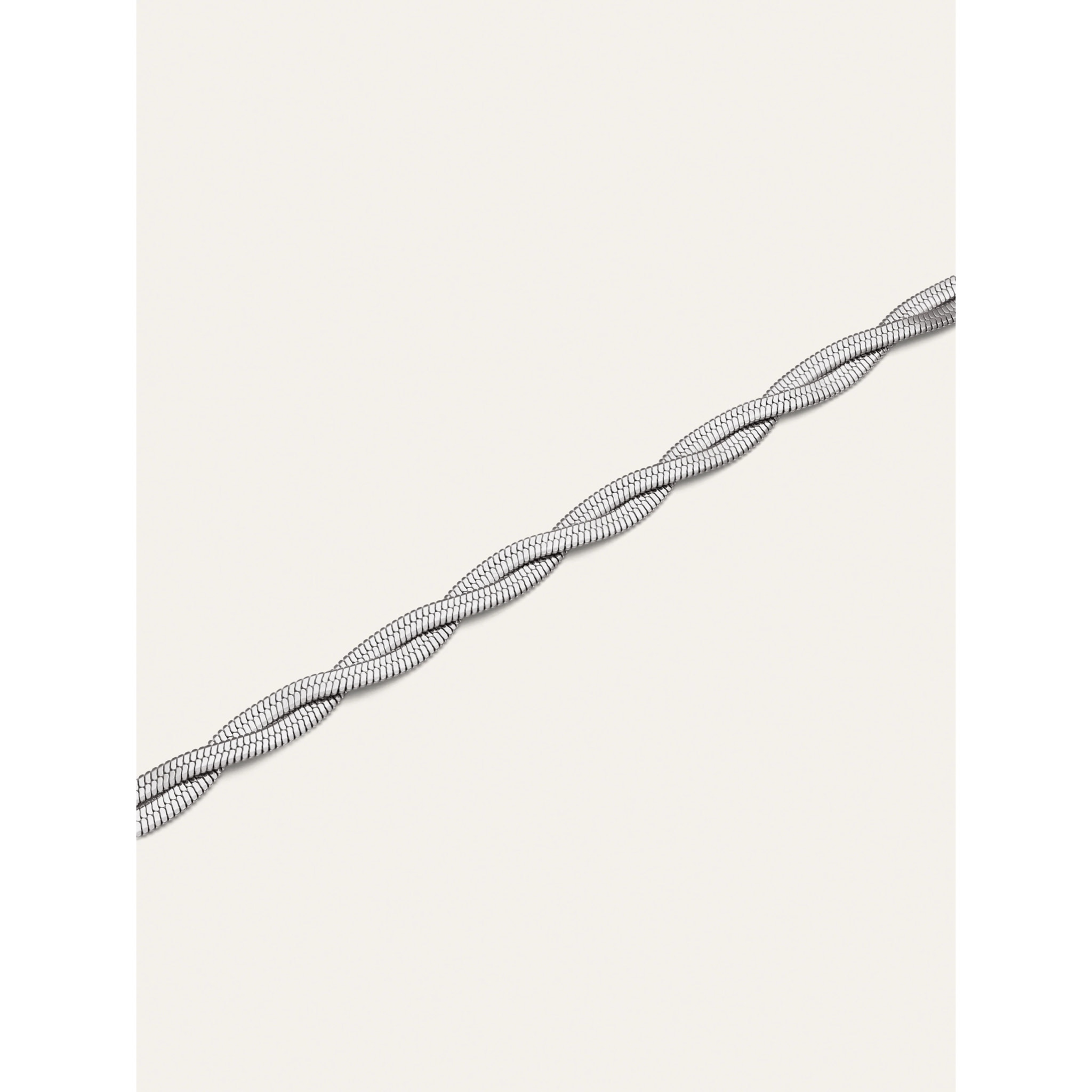 Pulsera Doble Lisse Twister Acero