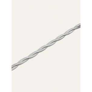 Pulsera Doble Lisse Twister Acero