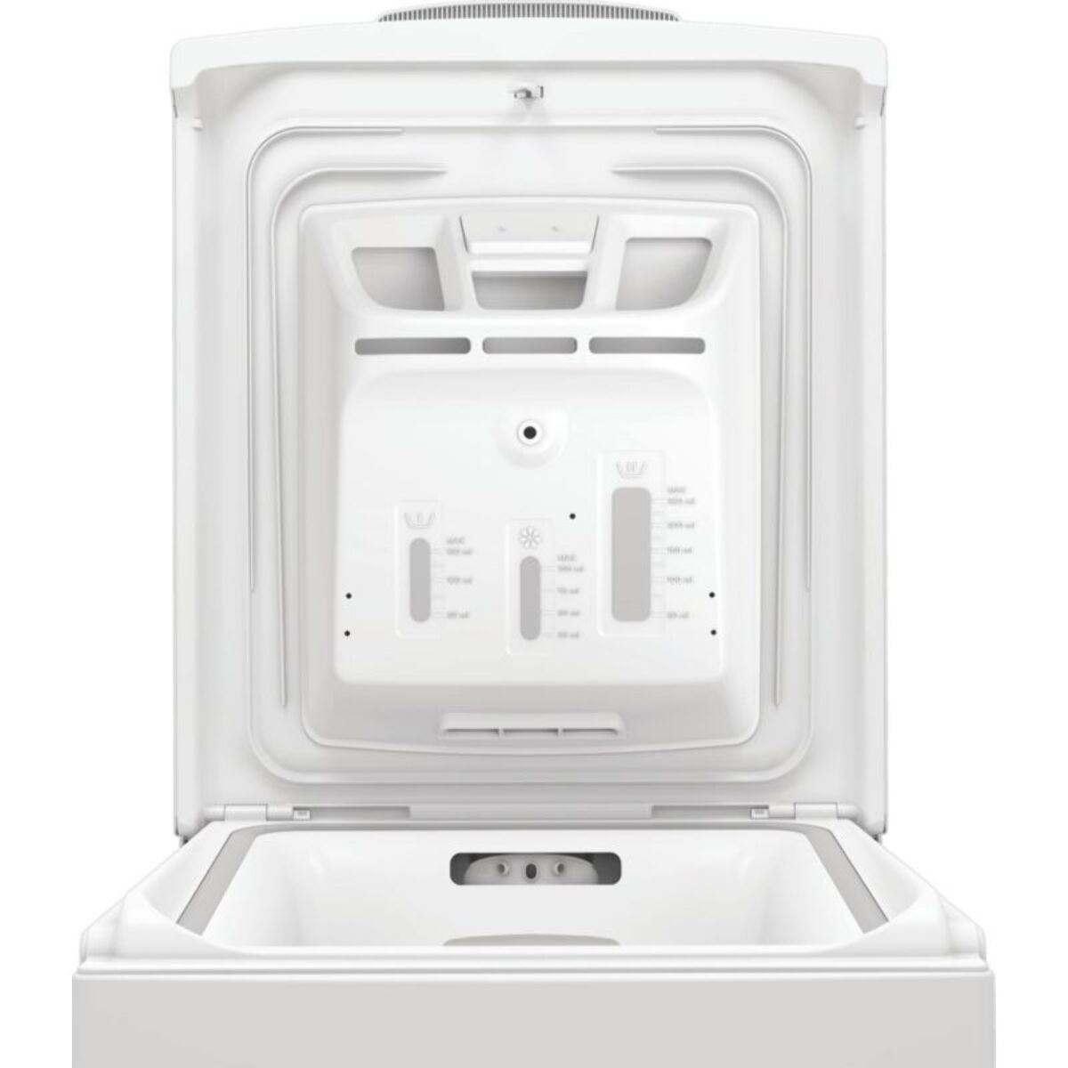 Lave linge top INDESIT TIP621PUSH&GOFR - 6 kg - 1200 tr/min - Classe A - Moteur induction