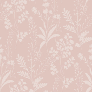 Papier peint botanique tropical fond ocre doré