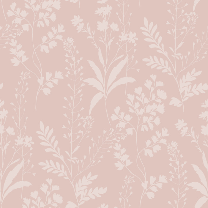 Papier peint botanique tropical fond ocre doré