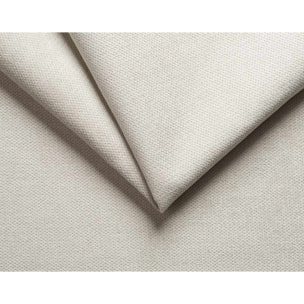 Julia - canapé 3 places convertible couchage quotidien matelas 18 cm en tissu - Beige