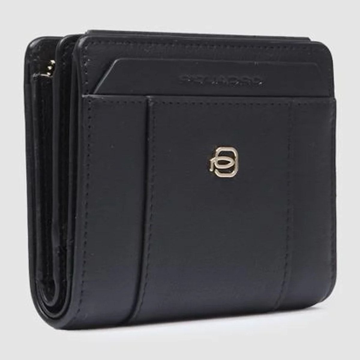 Piquadro Portafogli da in pelle con portamonete, porta carte di credito e protezione RFID