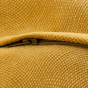 Coussin "LILOU" coton jaune 45x45cm
