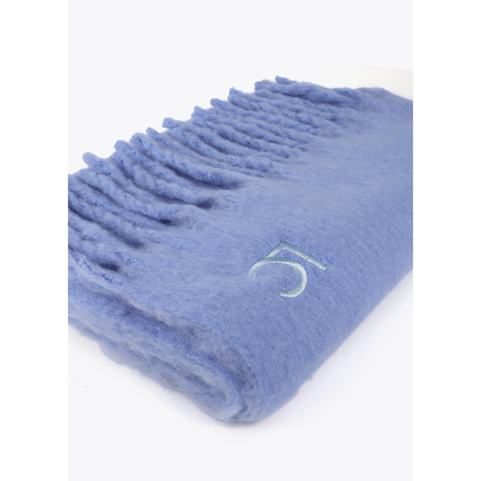 Sciarpa Liscia con Frange Spesse