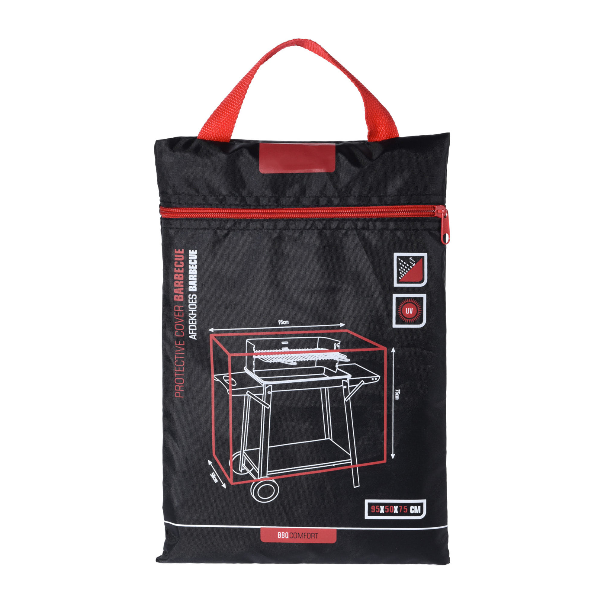 Funda para Barbacoa de Poliéster en Negro